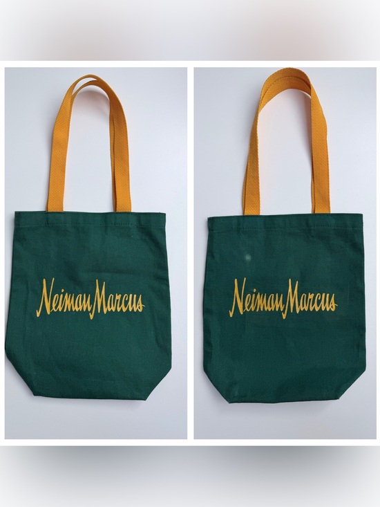Neiman Marcus Handbags - Neiman Marcus Department Store Branded Logo Small Tote Bag Green and Yellow
